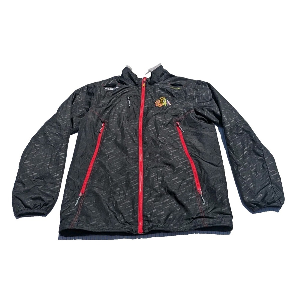 Chicago Blackhawks Reebok Men's Center Ice Collection Small‎ Full Zip Jacket